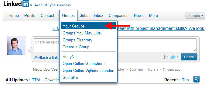 LinkedIn Groups - Your Groups - Kennisbank
